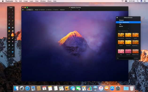 Pixelmator ora compatibile con macOS Sierra e Touch Bar