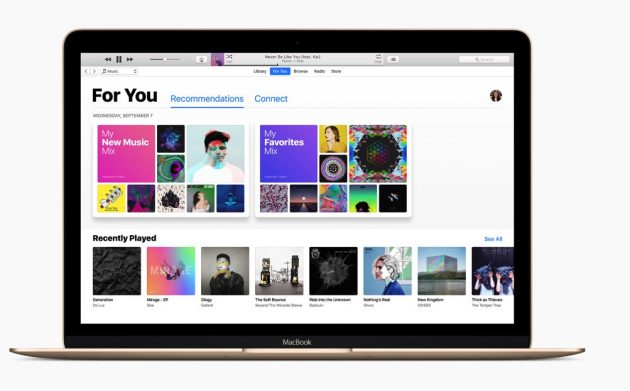 Disponibile iTunes 12.5.4 con supporto alla Touch Bar dei nuovi MacBook Pro