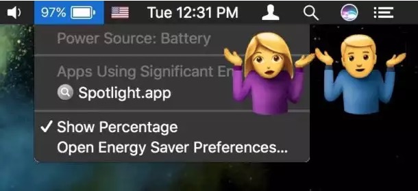 Come vedere la durata residua della batteria su MacOS Sierra 10.12.2