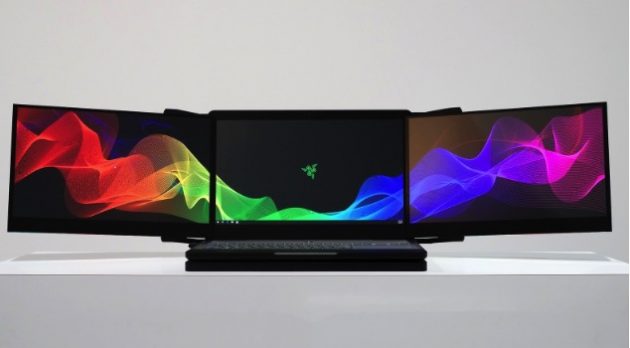 Razer mostra il primo laptop con tre display! – CES 2017