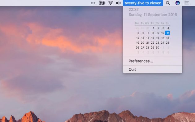FuzzyTime: l’orario in formato testo nella barra dei menu del Mac