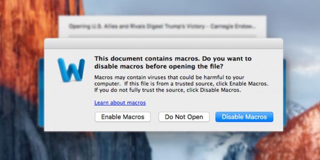 Scovato un nuovo malware su macOS che sfrutta un bug di Office