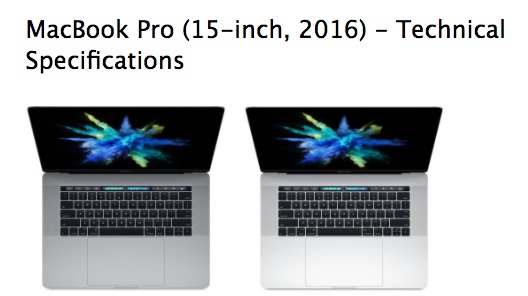 Apple elimina la dicitura ‘Late’ dai MacBook Pro 2016