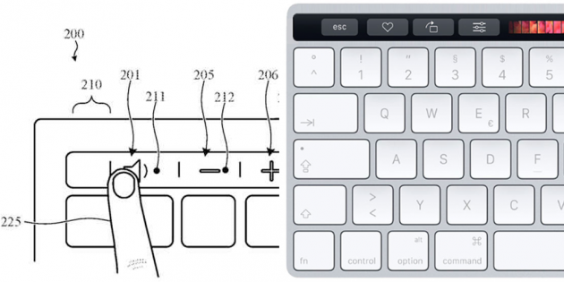 Apple brevetta la tastiera esterna con Touch Bar e Touch ID