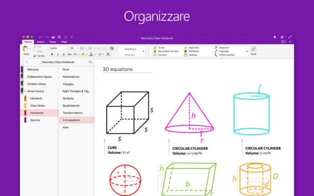 Nuova interfaccia grafica per OneNote