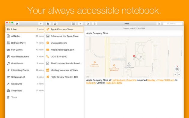 SnipNotes: app note per Mac con supporto per iPhone e Apple Watch