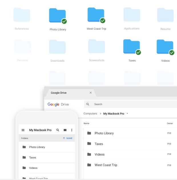 Google Drive esegue il backup dei tuoi file su Mac