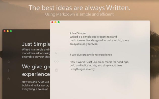 Writed Beautiful: markdown editor gratis per un breve periodo