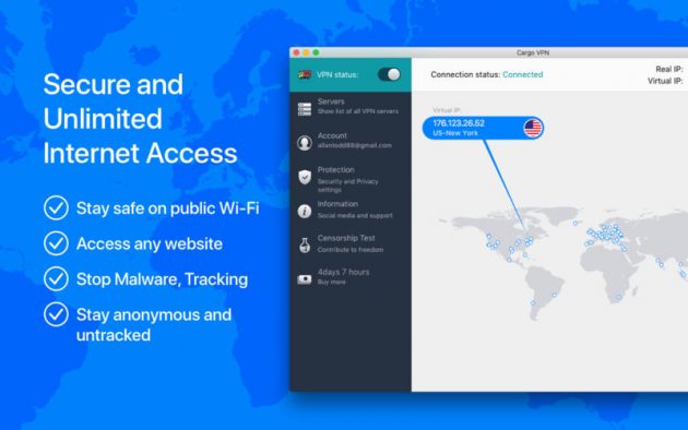 Cargo VPN: proteggi la tua privacy mentre navighi su internet