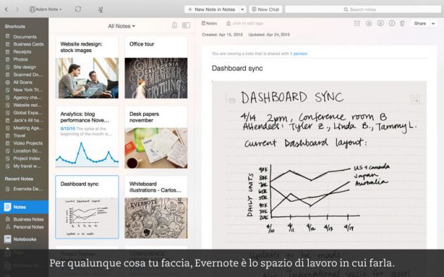 Evernote: nuove opzioni per le tabelle e miglioramenti vari