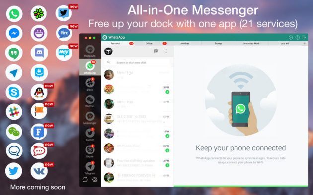 One Chat: chattare su Mac con un solo messenger