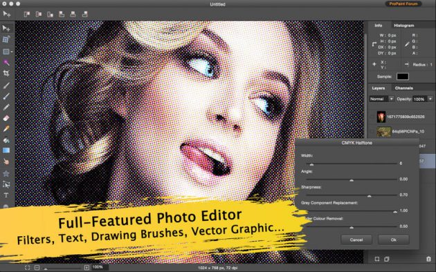 Editor fotografico Pro Paint per Mac a soli 0,49 Euro