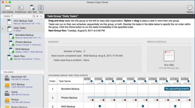 Carbon Copy Cloner 5 compatibile con APFS e macOS High Sierra