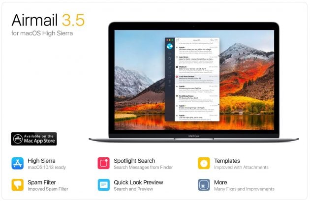 AirMail ottimizzato per High Sierra