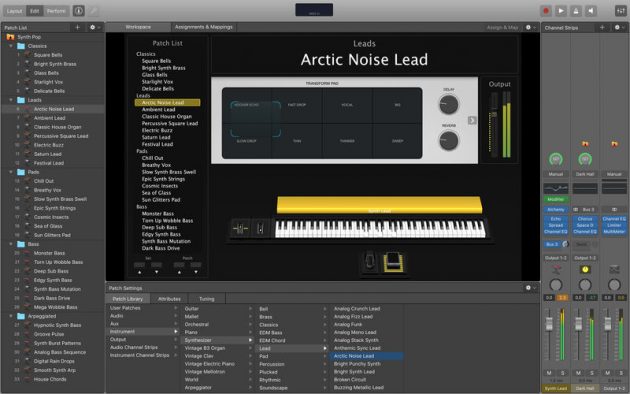 MainStage 3: professionista della musica con app Apple