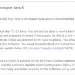 Disponibile macOS 10.13.1 beta 5 per gli sviluppatori