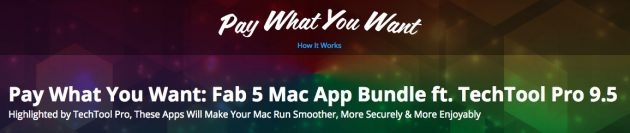 Cinque ottimi programmi per Mac in offerta “Paga quanto vuoi”