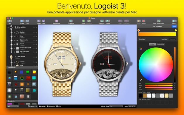 Logoist 3: per creare loghi elaborati con Mac, in offerta al 50 percento di sconto