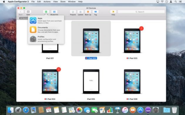 Nuovo aggiornamento per Apple Configurator