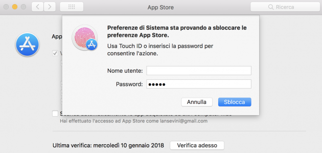 Un bug di macOS High Sierra consente la modifica non autorizzata delle impostazioni di App Store