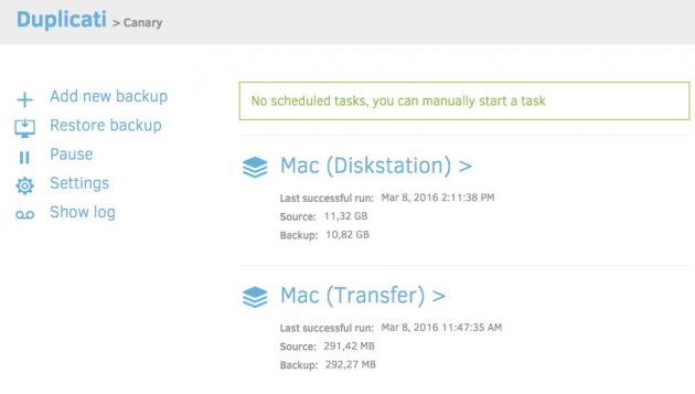 Duplicati: programma di backup open-source per Mac