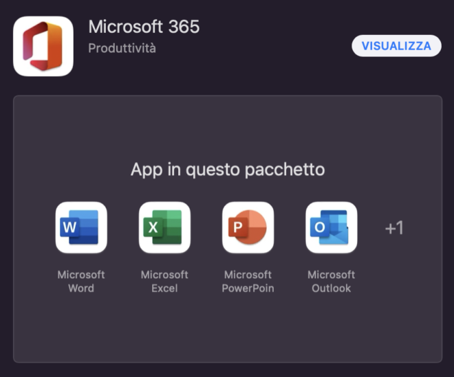 Microsoft Office 365 è ora disponibile su Mac App Store
