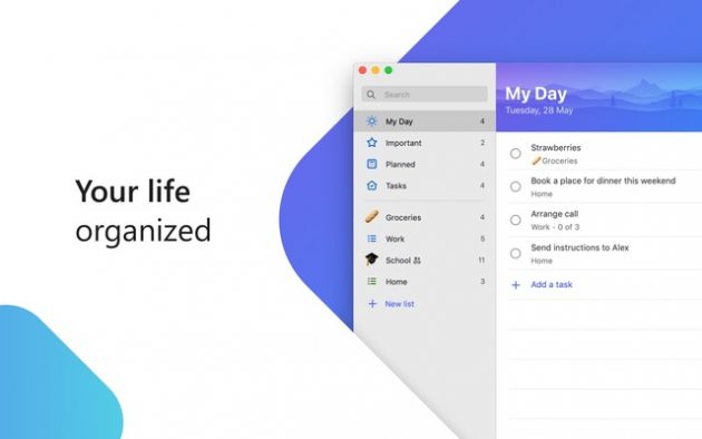 Microsoft To-Do è disponibile su Mac App Store