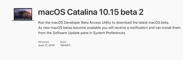 Apple rilascia la beta 2 di macOS Catalina 10.15