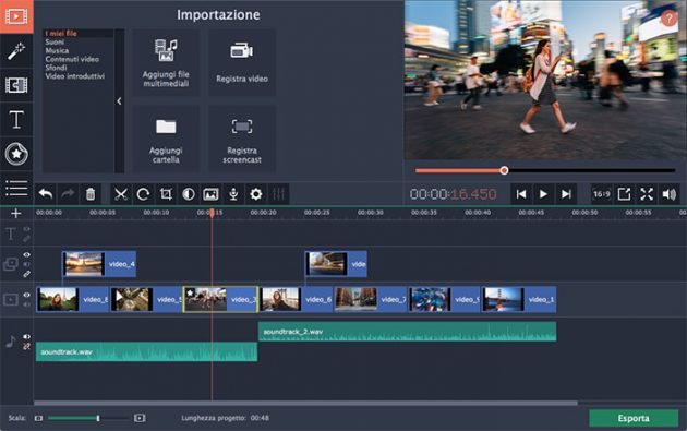 Movavi Video Editor: intuitivo e rapido software di montaggio per Mac