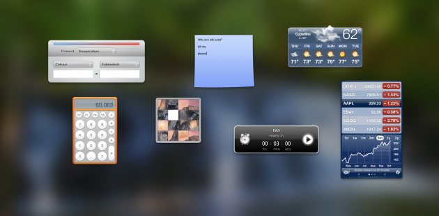 dashboard macos