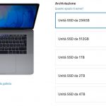 Apple abbassa i prezzi per gli upgrade di storage per tutti i Mac