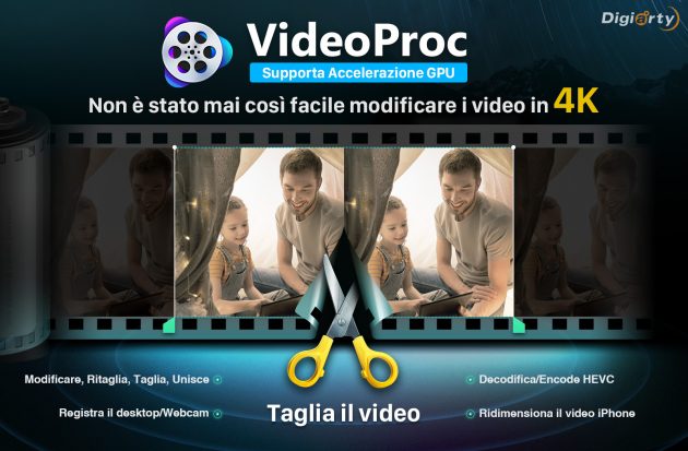 VideoProc: accelerazione GPU e funzioni per l’editing video