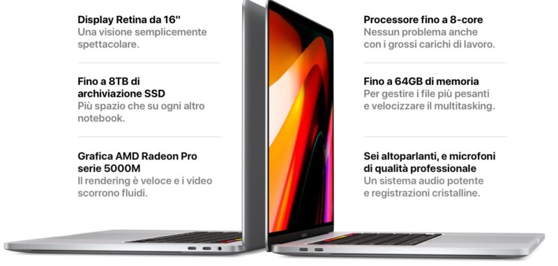 macbook pro 16 pollici