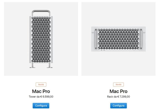 Disponibile la versione Rack del Mac Pro