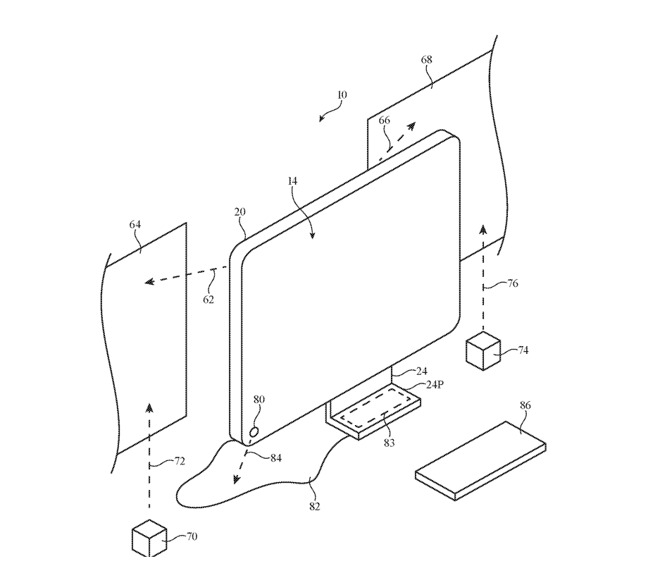 imac monitor parete