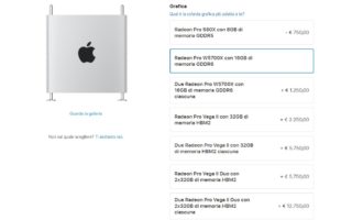 Mac Pro ora configurabile con GPU AMD Radeon Pro W5700X