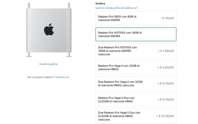 Mac Pro ora configurabile con GPU AMD Radeon Pro W5700X