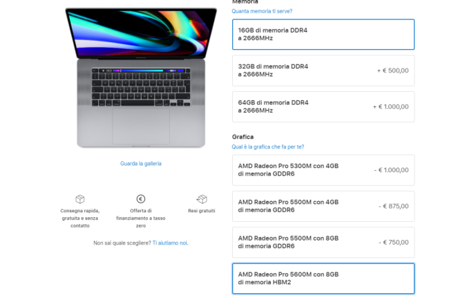 Nuova GPU di fascia alta per MacBook Pro 16 e kit SSD per Mac Pro
