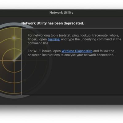 Utility Rete non più disponibile su macOS Big Sur