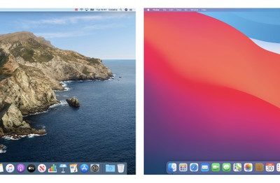 L’interfaccia utente di macOS Catalina e Big Sur a confronto