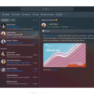 Outlook per Mac con design tutto nuovo in arrivo ad ottobre