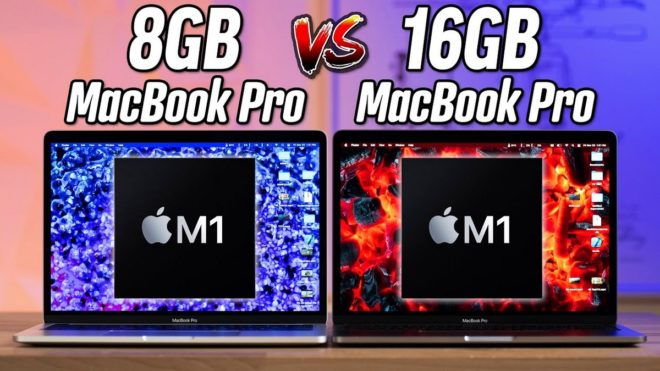 MacBook Pro M1: prestazioni a confronto tra 8 GB e 16 GB di RAM