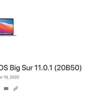 Apple rilascia una nuova build di macOS Big Sur per alcuni utenti