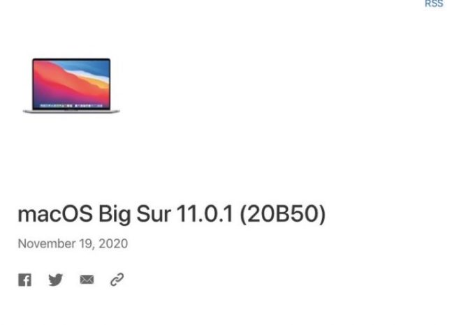 Apple rilascia una nuova build di macOS Big Sur per alcuni utenti