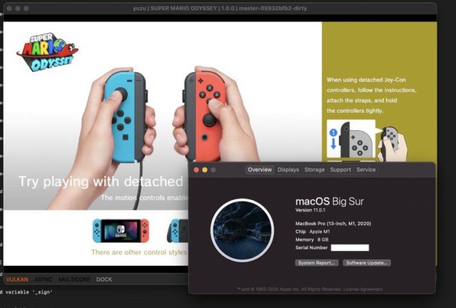 Giochi Nintendo Switch emulati con successo su Mac M1