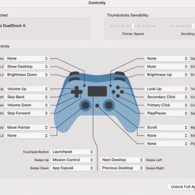 Controlly trasforma il gamepad in un telecomando per Mac