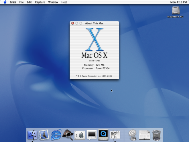 I 20 anni di Mac OS X