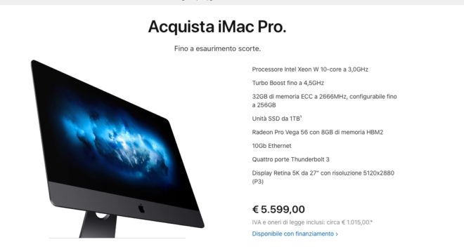 iMac Pro “fino a esaurimento scorte”, in arrivo il nuovo modello?