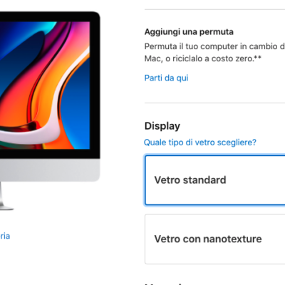 Apple taglia il prezzo dell’iMac da 27 pollici con vetro nanotexture