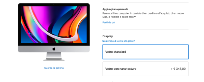 Apple taglia il prezzo dell’iMac da 27 pollici con vetro nanotexture